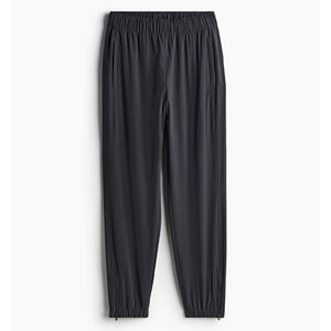 Quatre voies Stretch bleu marine formation Jogging pantalon décontracté été décontracté ajusté fermeture éclair léger ourlet élastique ceinture plat hiver - Product Image 1