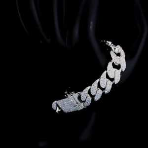 Hermosas pulseras totalmente heladas Hip Hop joyería VVS Moissanite 925 Sterling Sliver Diamond Jewelry - Product Image 5
