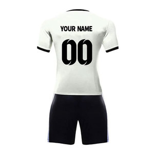 ชุดกีฬาฟุตบอลชายเสื้อกีฬาเสื้อเจอร์ซีย์สีแดงและสีดำชุดเสื้อฟุตบอลผ้าโพลีเอสเตอร์ระบายอากาศ - Product Image 5