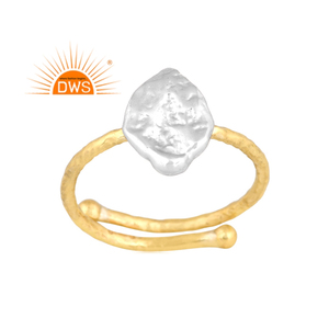 Último diseño hecho a mano, anillo apilable chapado en oro de 18 quilates, joyería fina Demi para mujer, regalo para ella - Product Image 1