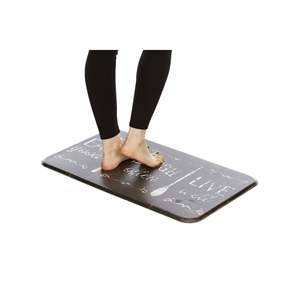 Tappetini da Cucina con Scritta 'Eat Laugh Live', Antiscivolo, Imbottiti in Poliestere e PVC, Moderni per Soggiorno e Camera da Letto, Lavabili - Product Image 3