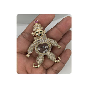 Pendentif de fiançailles en or de style hip-hop, motif dessin animé classique, diamant CVD certifié IGI, provenance Inde, pureté VS-SI, idéal pour offrir - Product Image 3