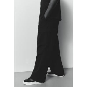 กางเกงลำลองผู้ชายทรงหลวมสไตล์สตรีทแวร์ ขากว้าง ทรงหลวมสบาย เหมาะสำหรับใส่ทำงาน ลายทาง เอวยางยืด ทรงคาร์โก้ แฟชั่น - Product Image 6