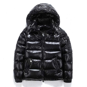 Personalizado de alta calidad brillante invierno de los hombres de lana chaquetas de bombardero de cuello alto de calle OEM servicio disponible cierre de cremallera - Product Image 1