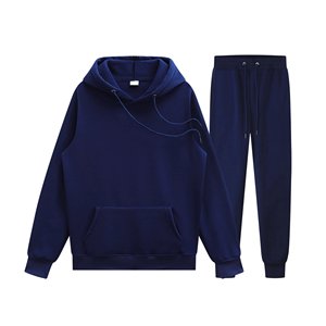 Ensemble de survêtement unisexe gris à capuche, manches longues, couleur unie, sweat-shirt décontracté et pantalon à cordon de serrage, vêtements d'automne - Product Image 3