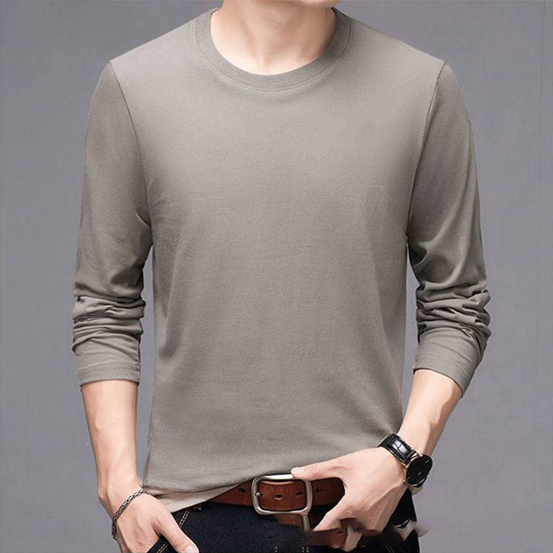 [One piece] Long sleeve pure-pure khaki