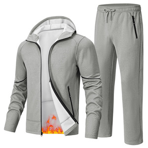 Ensemble de survêtement pour homme de qualité supérieure, sweat-shirt et pantalon de survêtement en deux pièces, 100% coton molletonné, impression personnalisée, ensembles de jogging, survêtements unisexes - Product Image 1