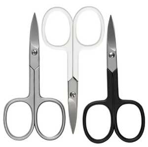 Mini ciseaux de beauté professionnels en acier inoxydable pour droitier lame incurvée de haute qualité pointe pointue pour l'utilisation des sourcils de soins personnels - Product Image 6