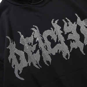 Sudadera con capucha de algodón básico con diamantes de imitación para hombre de último diseño de calidad superior nueva llegada pulóver sudaderas y sudaderas con diamantes de imitación para hombre - Product Image 5