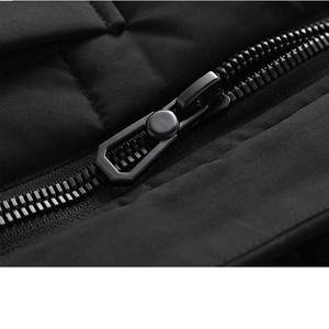 Chaqueta de invierno con bolsillos y cremallera ligera personalizada para hombre, chaleco acolchado transpirable con chaleco grueso, ropa exterior informal para exteriores - Product Image 3