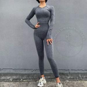 2024 haute qualité grande taille femmes Gym nouveau vêtements de sport personnalisés respirant yoga nouveauté femmes Gym Yoga ensemble Fitness collants - Product Image 6