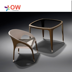 Tavoli e sedie all'aperto impermeabili e resistenti stile francese sedie da giardino con tavoli rotondi per eventi di festa - Product Image 4