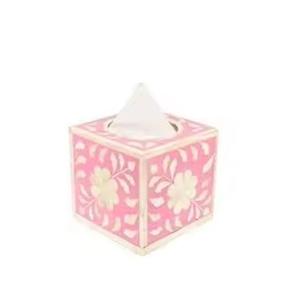 Boîte à serviettes en incrustation d'os de luxe moderne Boîtes de maintien de mouchoirs à bas prix avec décor supérieur - Product Image 1