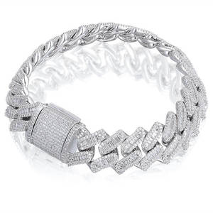 สร้อยข้อมือ Baguette VVS Moissanite เพชร ciced OUT hip hop สุดหรูเครื่องประดับแฟชั่นสำหรับเป็นของขวัญ - Product Image 3