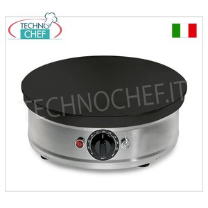 Technochef - CRÊPIEUSE ÉLECTRIQUE avec PLAT EN FER FONNÉ CHROMÉ, diamètre 350 mm - Product Image 1