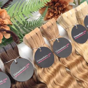 Extensiones de cabello de cinta de queratina Real de calidad superior 2025 más vendidas 100% cabello humano crudo vietnamita cutícula completa precio al por mayor - Product Image 1