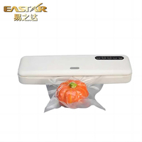Machine de mise sous vide électrique automatique portable EASTAR V7 blanche/noire avec 5 boutons de fonction pour la cuisine domestique