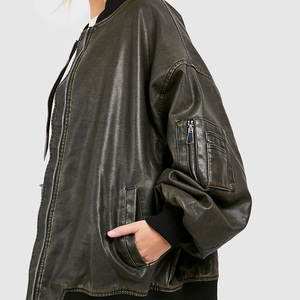 Chaquetas de Cuero de Moda para Mujer, Transpirables, de Alta Calidad, Último Estilo, Nuevo Modelo, Chaqueta de Cuero Informal con Cremallera, Chaqueta de Cuero para Mujer - Product Image 6