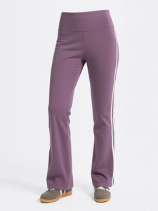 Leggings de Invierno para Mujer, de Cintura Alta, con Frente Plano y Pierna Acampanada, Pantalones de Yoga de Color Sólido con Cintura Elástica, Pantalones Deportivos 100% Algodón - Product Image 2