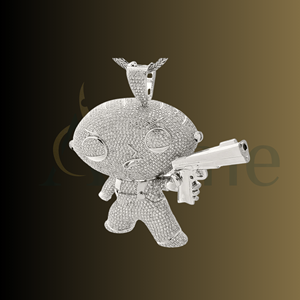 Collar colgante en acabado de plata antigua para hombres y mujeres, joyería guerrera - Product Image 1