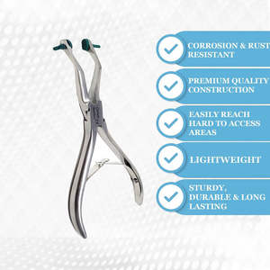 Forceps d'extraction dentaire pour racines d'incisives inférieures, enfants, manuel, réutilisable, acier inoxydable, poignée ergonomique, 30 positions de mâchoire, CE - Product Image 6