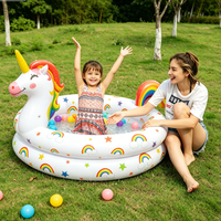 Piscine gonflable pour enfants et tout-petits, licorne, lama, piscine pour bébés, jeux d'eau d'été en plein air