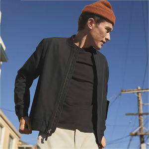 Chaqueta de cuero de bombardero de piel de oveja genuina Chaquetas de cuero de motocicleta para hombre Chaqueta de cuero de color marrón para hombre - Product Image 5