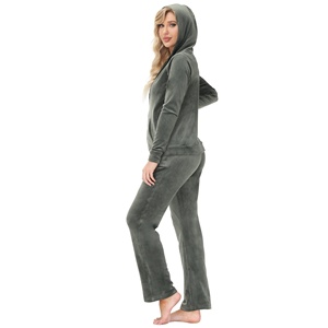 Wholesale Custom Women Fashion Ladies <b>Velour</b> Tracksuits for Women Tracksuit Jogging Sweat Suit Training and Jogging Suits - Product Image 2