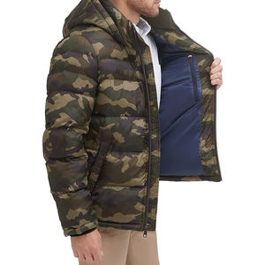 Chaqueta Acolchada Ligera y Plegable para Hombre, Impermeable, Abrigo Acolchado Aislante para Invierno, con Capucha, Técnicas de Lavado de Nailon, Cálida para Viajes - Product Image 5