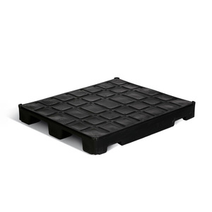 Paleta, plástico, gris, con aprobación DIBt, 1200 x 1200 x 150 mm - Product Image 1