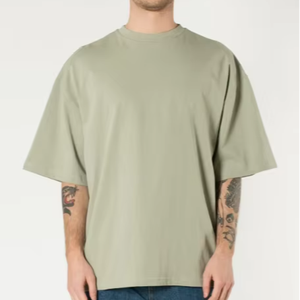 Camiseta 100% algodón Camiseta 240 GSM Camiseta de punto en blanco con patrón de letras Material de poliéster/algodón - Product Image 2