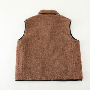 Abrigo cortavientos tejido transpirable de invierno para mujer/Unisex con forro polar pesado y chaqueta cálida de piel de oveja sólida para exteriores - Product Image 2
