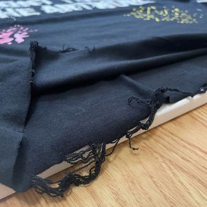 2024 printemps été Vintage lavé hommes surdimensionné t-shirts en détresse broderie 100% coton lourd lavage à l'acide T-Shirt - Product Image 3