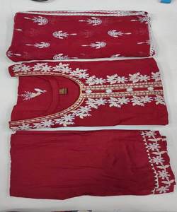 ชุดอาบายะผ้าชีฟองสีขาวสำหรับสตรีมุสลิม ชุดบูติกอิสลามสำหรับงานปาร์ตี้ ชุดปักแบบปากีสถานสำหรับงานอีด งานแต่งงาน แฟชั่นลำลอง - Product Image 4