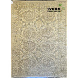 Tapis de Peshawar et de Khotan noué à la main, unique en son genre, 12'11 x 9'0 Pes_Kho_64 - Product Image 1