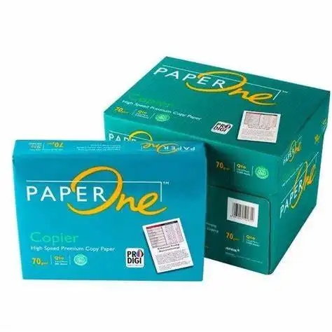 100% Clean Double A4 80g Papel de copiadora barato/Chamex Papel Paperone tamaño de carta 80gsm A4 Papeles de copia Paperone IK Plus, dorado