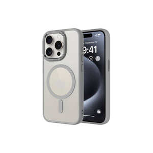 Coque en silicone magnétique pour recharge sans fil pour iPhone 15 Pro 14 Plus Chrome compatible MagSafe Housse de protection style Ins - Product Image 1