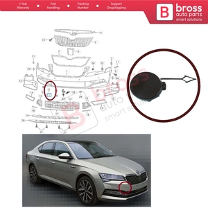 Cubierta de Gancho de Remolque Delantero BSP1033 3V0807241 para Superb 2015-2021 - Product Image 5