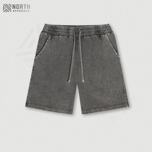 Pantalones Cortos de Mezclilla Holgados de Verano para Hombre, Casuales, de Poliéster/Algodón, Lavados Vintage, de Secado Rápido, con Cierre de Cordón - Product Image 6