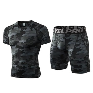 Vêtements de sport de course à pied pour hommes, t-shirt de compression, shorts de gymnastique, collants pour hommes, survêtement de jogging, exercices de fitness, ensembles de vêtements actifs - Product Image 5
