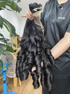 Extensions de cheveux humains Remy cambodgiens droits sains de qualité supérieure Super épais brut non traité lâche vague profonde Bundle Style naturel - Product Image 4