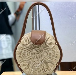 Elegant Appearance New Simple Shoulder <b>Straw</b> Woven <b>Bag</b> Summer Vacation Hand Woven <b>Bag</b> Fashion Seaside Women's <b>Straw</b> <b>Bag</b> - Product Image 2