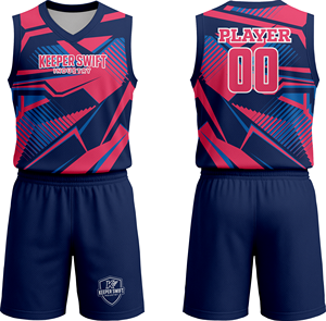 ชุดบาสเก็ตบอลคุณภาพดีที่สุดสำหรับผู้ชาย ระบายอากาศได้ดี ผลิตจากโพลีเอสเตอร์ 100% ผลิตในประเทศปากีสถาน - Product Image 1