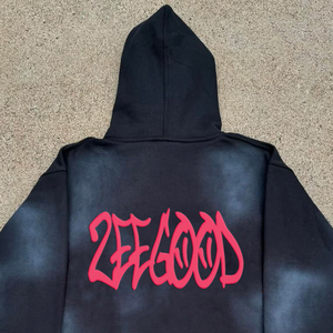 2025 Unisex Heavyweight 100% Sudadera con capucha de algodón Nuevo equipo de invierno bordado personalizado de moda para hombres Impresión digital - Product Image 5