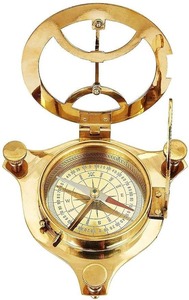 Brújula de latón macizo vintage de alta demanda para navegación, camping, senderismo y supervivencia al aire libre disponible a un precio asequible - Product Image 2