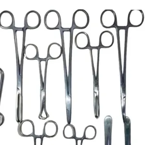 Juego de Instrumentos Quirúrgicos Médicos Profesionales Reutilizables de Acero Inoxidable, Manuales, con Certificación CE, para Cirugía General - Product Image 6