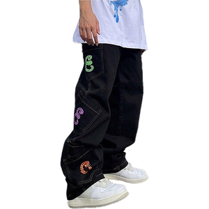 Low Moq Venta caliente moda Retro marrón pantalón lavado gradiente adelgazamiento alta calidad pierna recta pantalón Casual Jeans para hombres OEM - Product Image 5