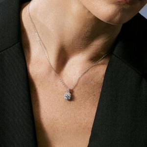 สร้อยคอเพชรโมอิส NEH1311ริตซิน925เงินสเตอร์ลิงสำหรับผู้หญิงกล่องสวยเครื่องประดับแฟชั่น - Product Image 2