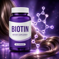 Capsules de biotine pour femmes, soutien beauté des cheveux, de la peau et des ongles |   Complément alimentaire en vrac OEM ODM à marque privée