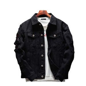 Chaqueta Vaquera Casual de Invierno para Hombre, Diseño de Moda 2025, Alta Calidad, Hecha a Medida, Secado Rápido, Ecológica, Transpirable, 100% Algodón - Product Image 1